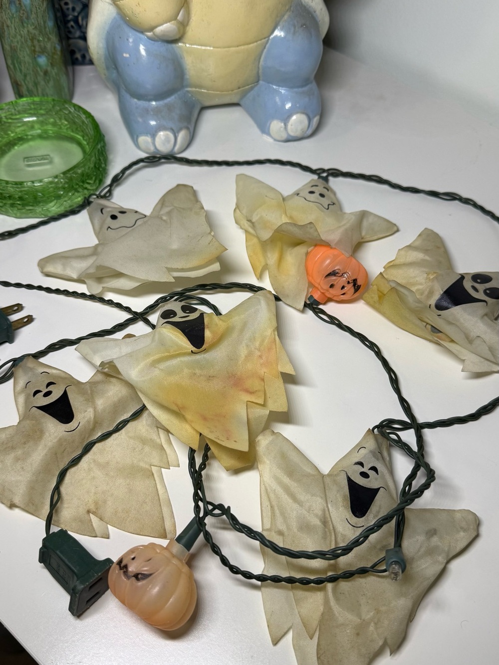 Vintage 1980s Halloween Ghost Multi Emotion Lights For Decoration